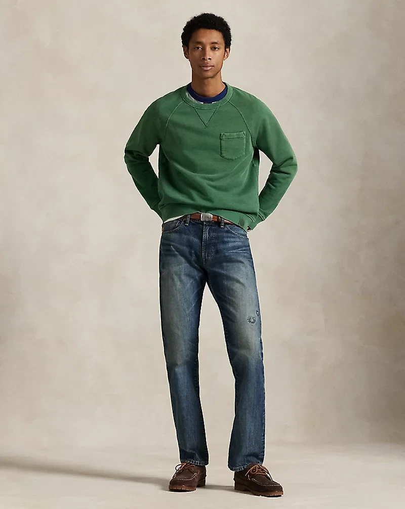 Garment-Dyed Fleece Sweatshirt