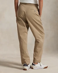 Relaxed Fit Pleated Twill Pant