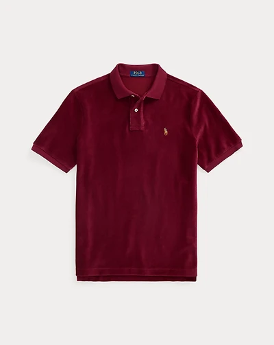 Classic Fit Knit Corduroy Polo Shirt