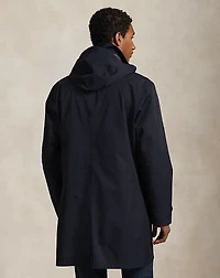 Water-Repellent Hooded Walking Coat