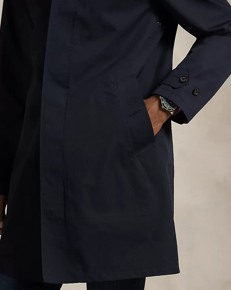 Water-Repellent Hooded Walking Coat