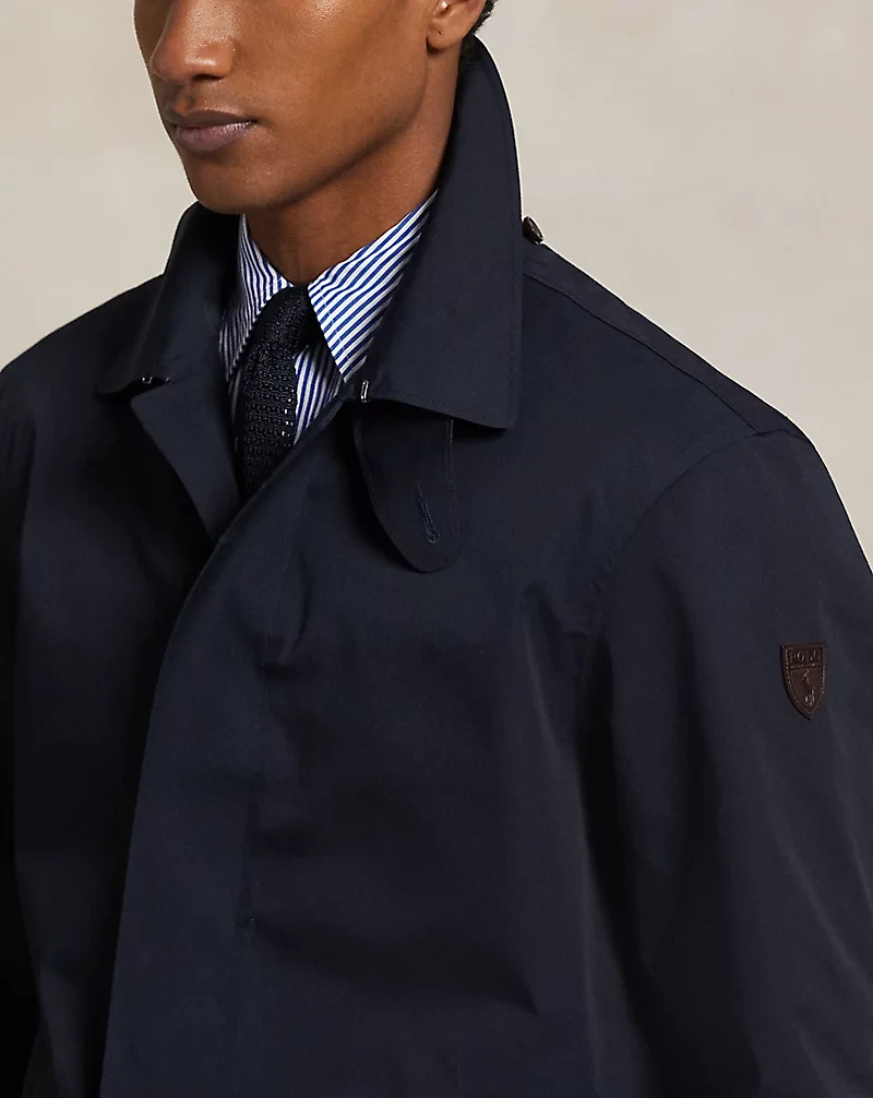 Water-Repellent Hooded Walking Coat