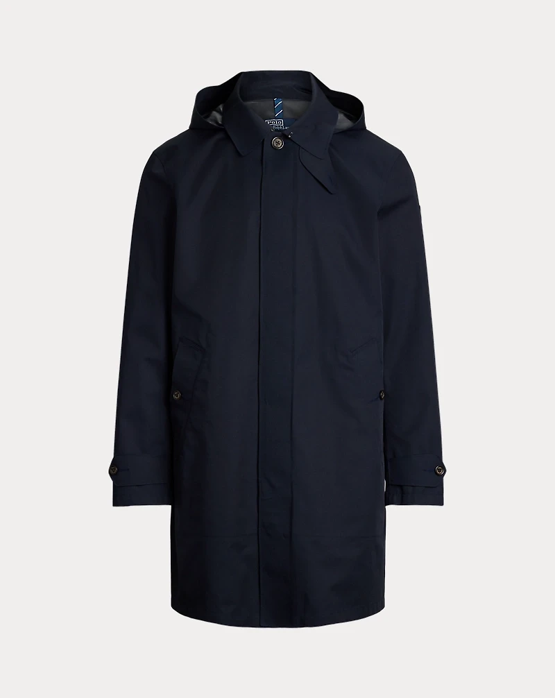 Water-Repellent Hooded Walking Coat