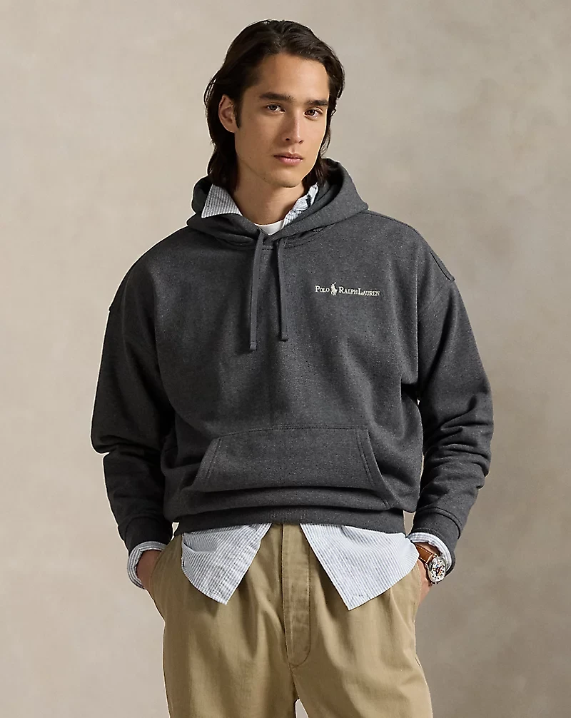 Relaxed Fit Logo Fleece Hoodie