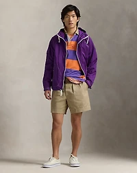Garment-Dyed Twill Hooded Jacket