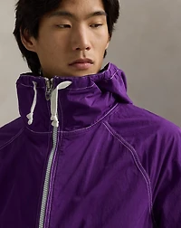 Garment-Dyed Twill Hooded Jacket