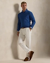 Slim Tapered Fit Pleated Twill Pant