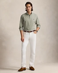 Classic Fit Gingham Stretch Poplin Shirt