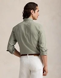Classic Fit Gingham Stretch Poplin Shirt