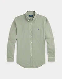 Classic Fit Gingham Stretch Poplin Shirt