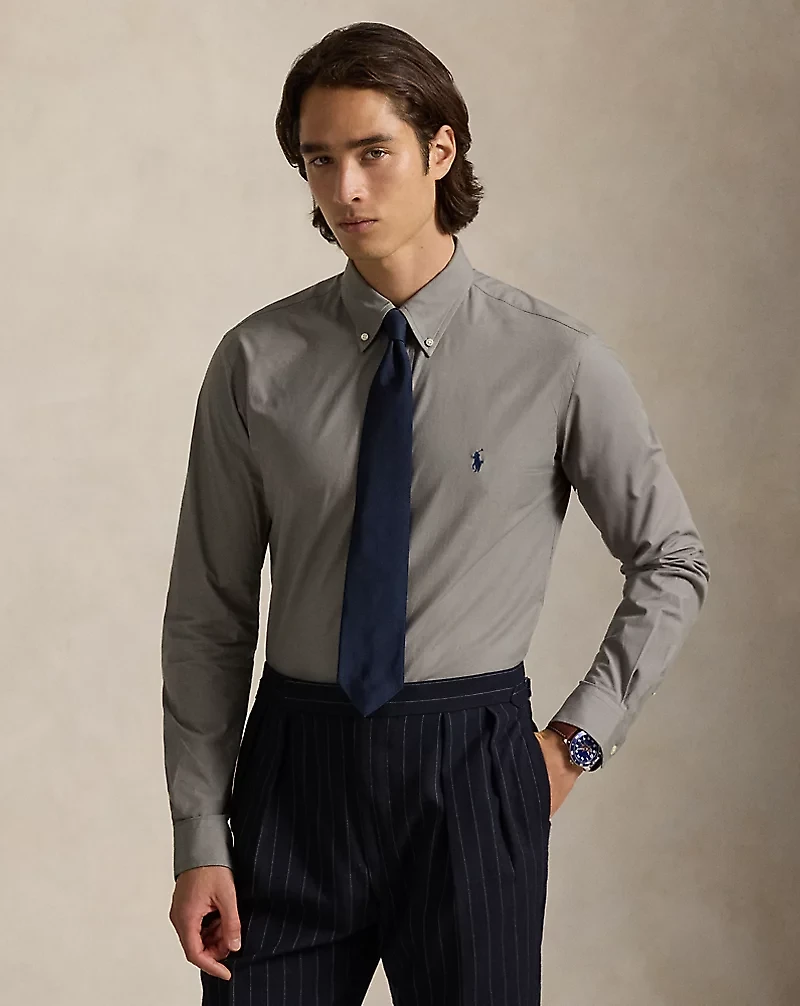 Classic Fit Stretch Poplin Shirt