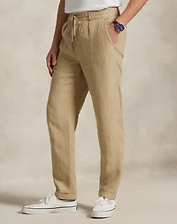Lateef Slim Tapered Fit Linen Pant