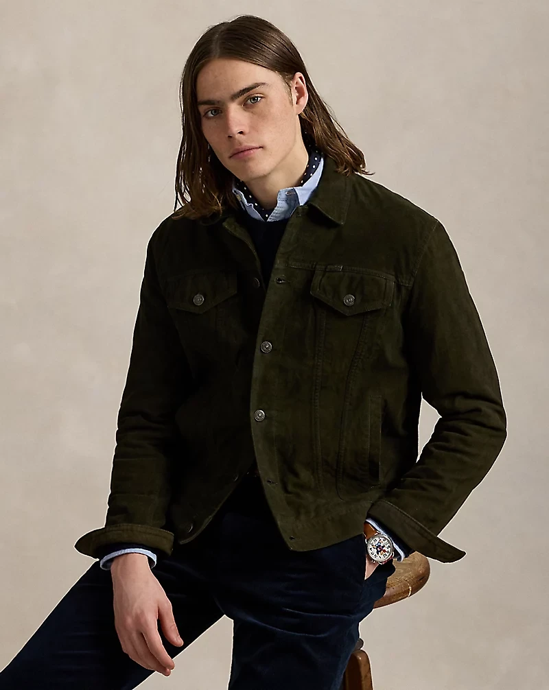Suede Trucker Jacket