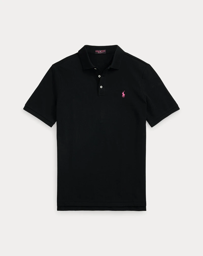 Pink Pony Stretch Mesh Polo Shirt