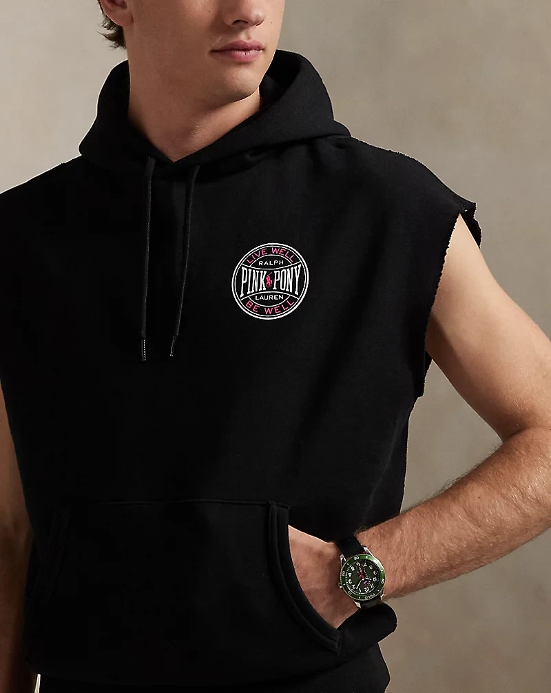 Pink Pony Sleeveless Hoodie