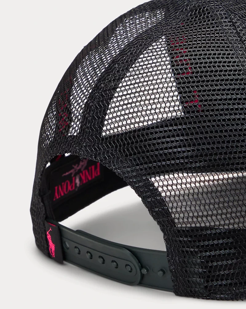 Pink Pony Twill Trucker Cap