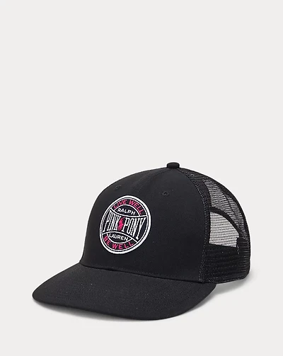 Pink Pony Twill Trucker Cap