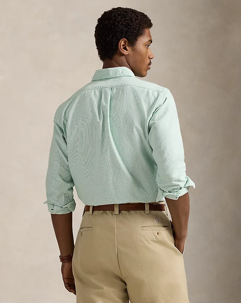 Classic Fit Striped Oxford Shirt