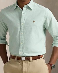 Classic Fit Striped Oxford Shirt