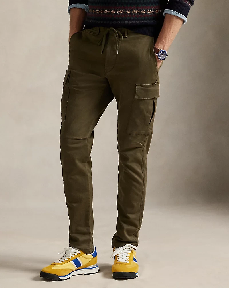Stretch Slim Fit Knitlike Cargo Pant