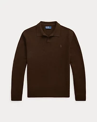Wool Johnny-Collar Sweater