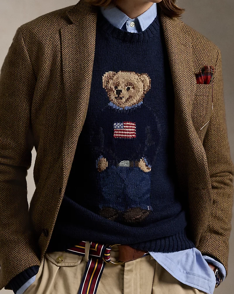 Polo Bear Cotton-Linen Sweater