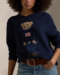 Polo Bear Cotton-Linen Sweater