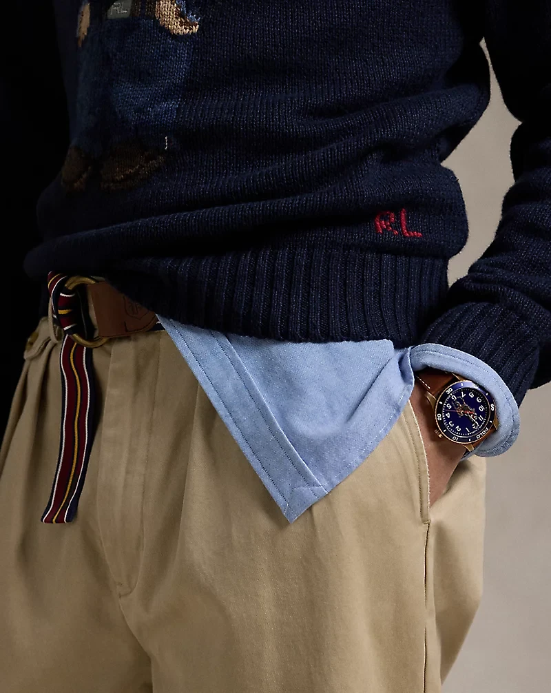 Polo Bear Cotton-Linen Sweater