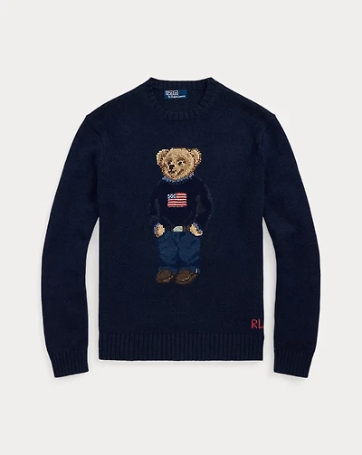Polo Bear Cotton-Linen Sweater