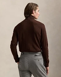 Washable Wool Turtleneck Sweater
