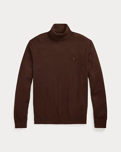 Washable Wool Turtleneck Sweater