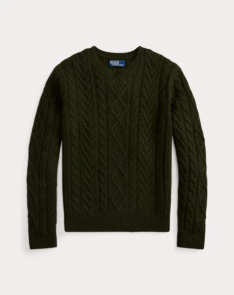 Wool-Alpaca Fisherman’s Sweater