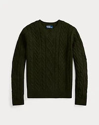 Wool-Alpaca Fisherman’s Sweater