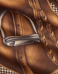 Classic Fit Equestrian-Print Camp Shirt