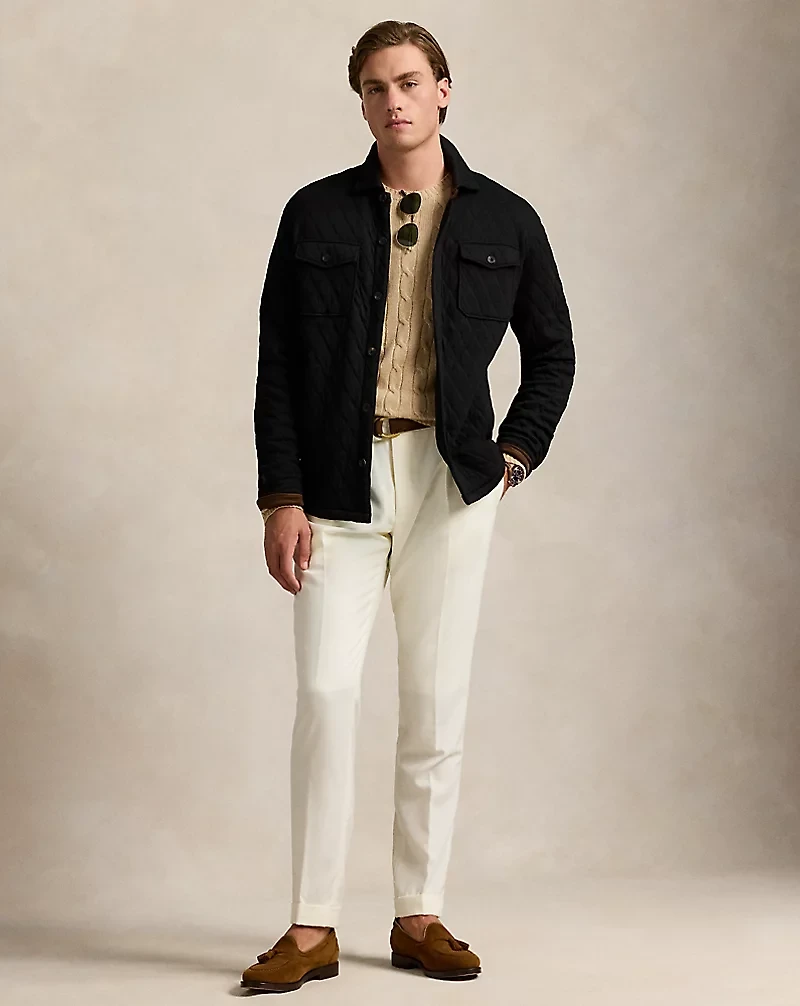 Quilted Double-Knit Jersey Overshirt