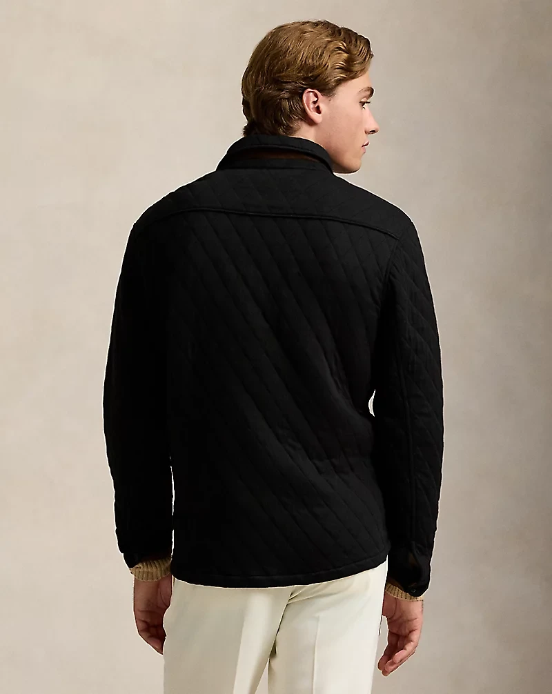 Quilted Double-Knit Jersey Overshirt
