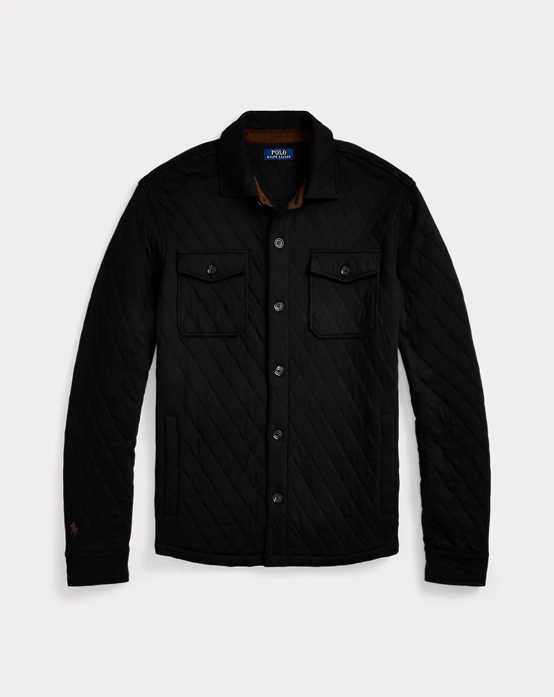 Quilted Double-Knit Jersey Overshirt