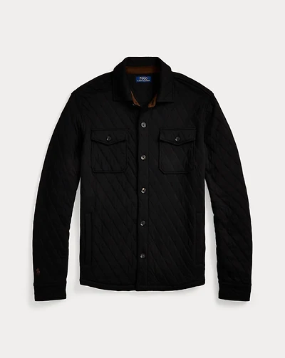 Quilted Double-Knit Jersey Overshirt