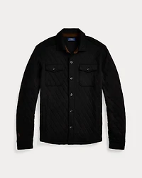 Quilted Double-Knit Jersey Overshirt