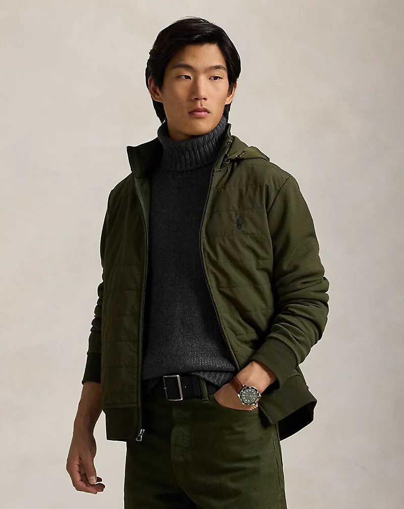 Hybrid Full-Zip Hoodie