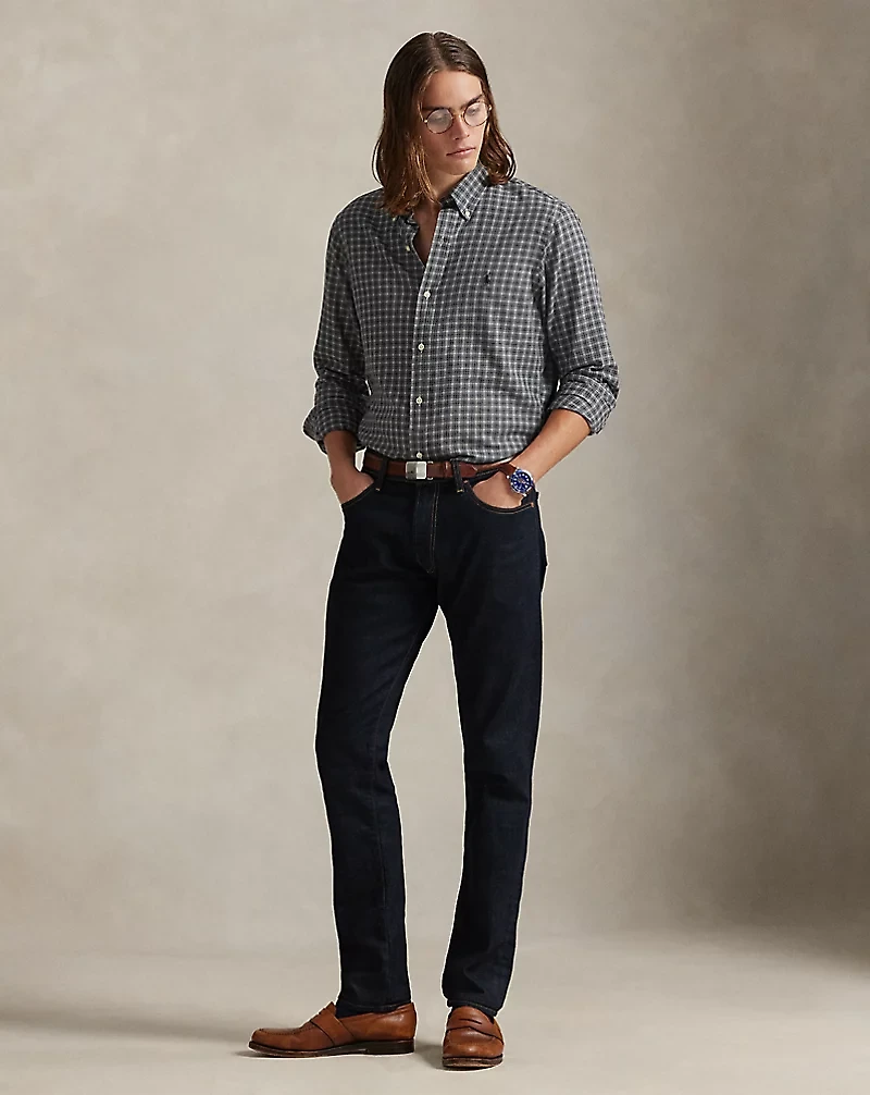 Classic Fit Plaid Twill Shirt