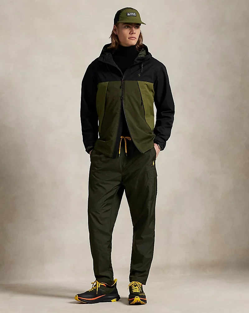 Color-Blocked Hooded Jacket