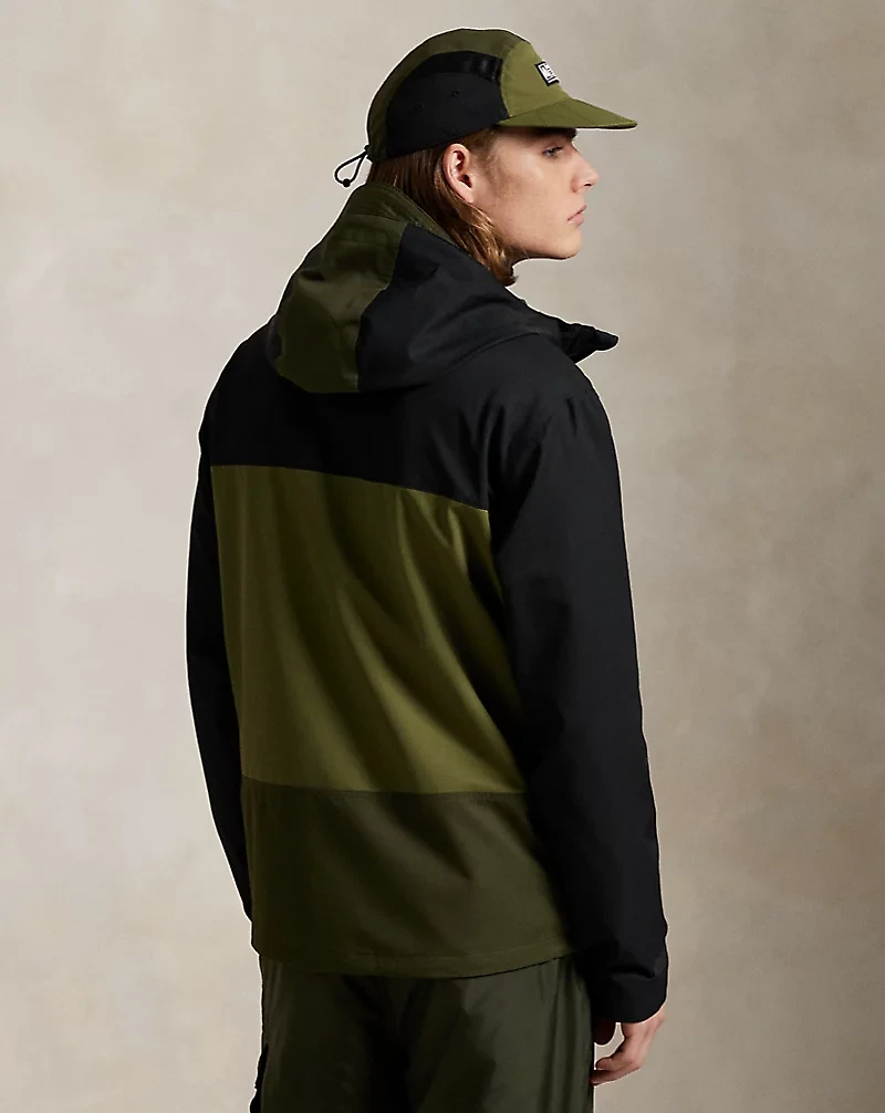 Color-Blocked Hooded Jacket