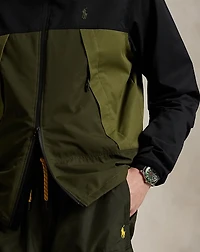 Color-Blocked Hooded Jacket