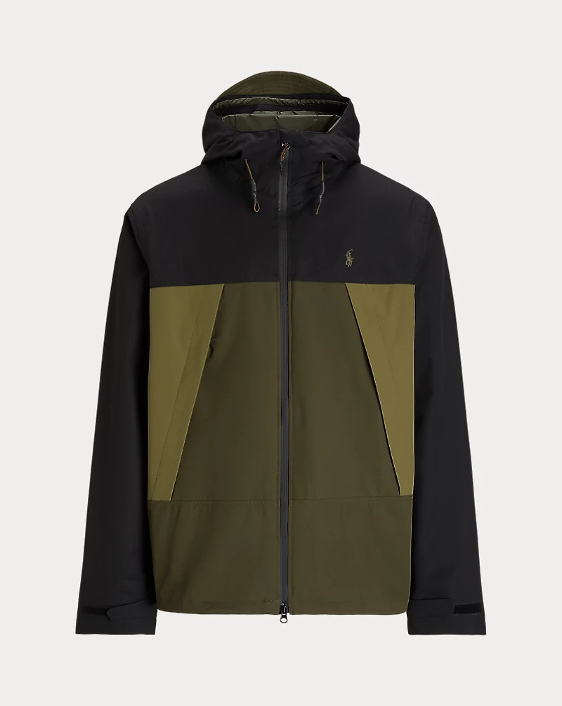 Color-Blocked Hooded Jacket