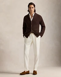 Textured Wool-Cashmere Shawl Cardigan