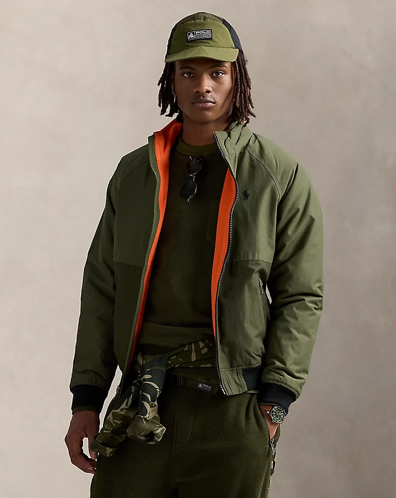 Color-Blocked Raglan-Sleeve Jacket