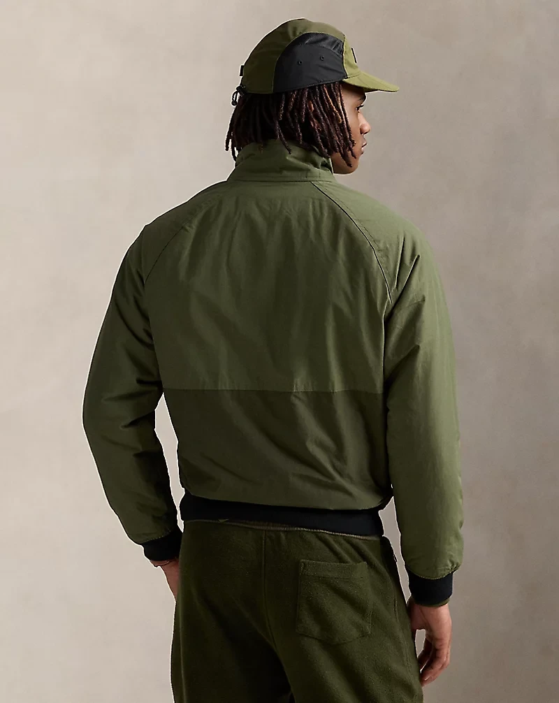 Color-Blocked Raglan-Sleeve Jacket