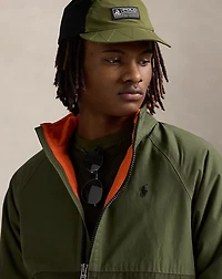Color-Blocked Raglan-Sleeve Jacket