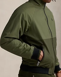 Color-Blocked Raglan-Sleeve Jacket